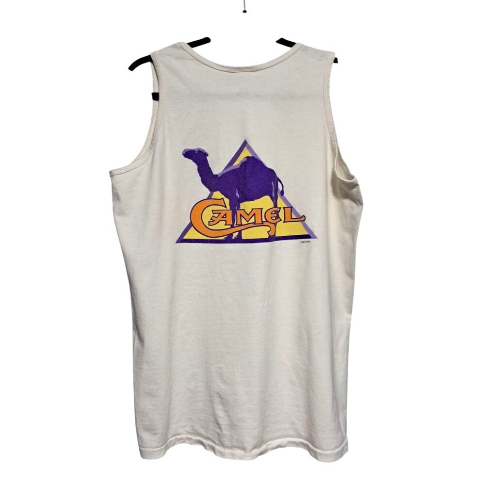 Single Stitch Joe Camel Tank Top Adult XL Mens Womens Unisex Tobacciana 90s‎ Vtg